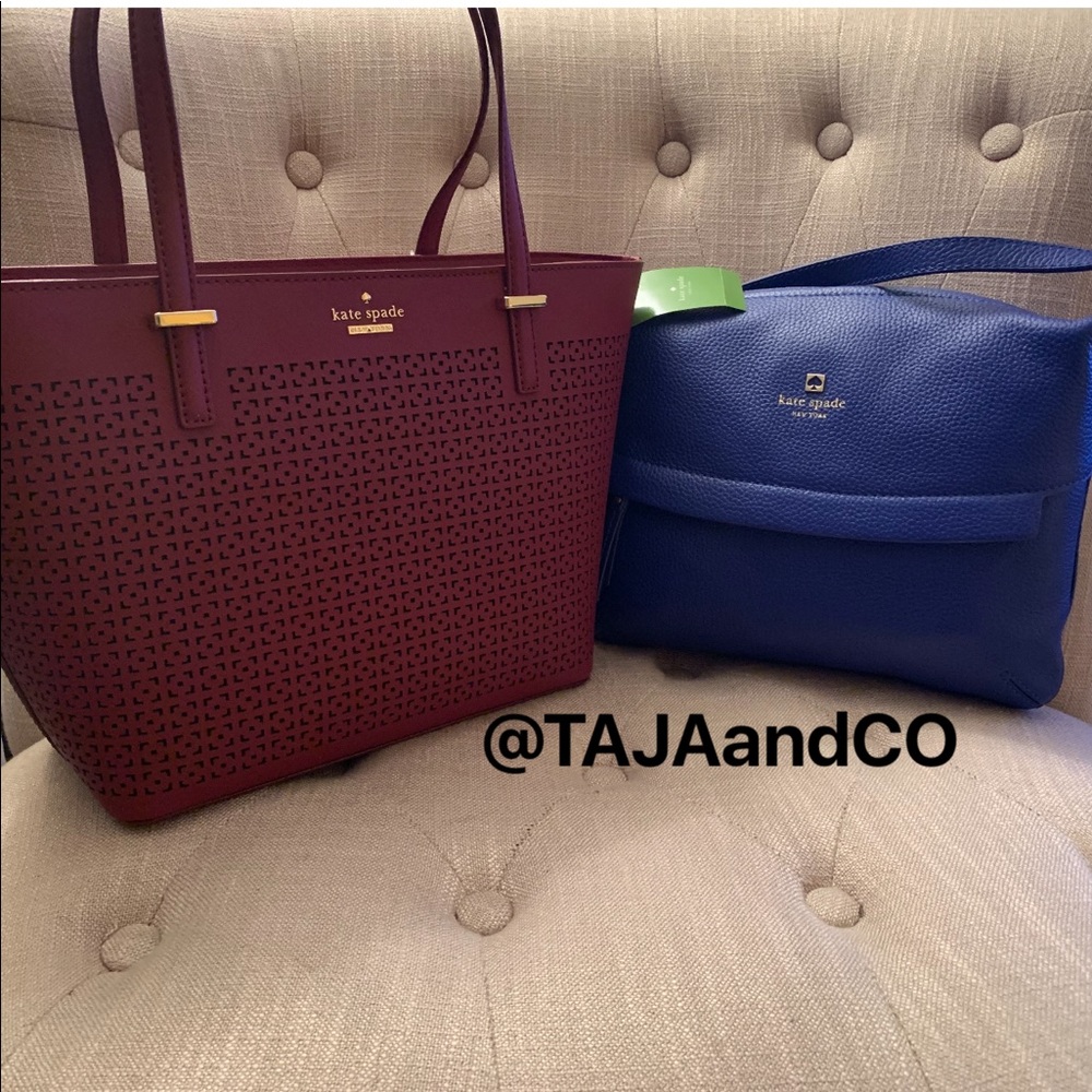 💌SOLD!! KATE SPADE: Mini Merlot Cedar St. Bag! - Picture 8 of 8